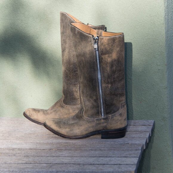 Miz Mooz Cowboy Boot with outside Zipper Size 10 - Picture 5 of 9